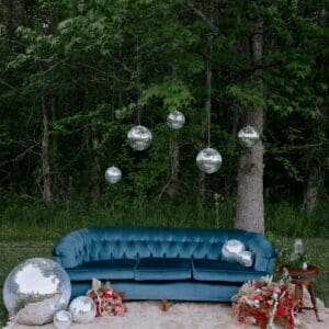 Blue Velvet Couch