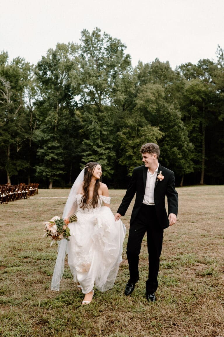 Haley and Tanner Wedding owners of Disco Bell Rentals